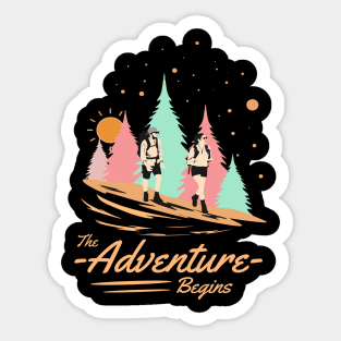 The adventure begins Sticker